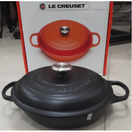 Jual Le Creuset Casserole 26 Cm Satin Black (Limited Edition Color) Indonesia|Shopee Indonesia