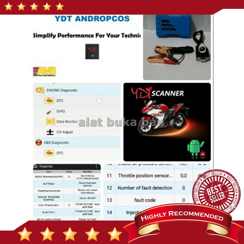 Jual Yamaha Diagnostic Tool YDT Vers. Laptop dan Android Indonesia