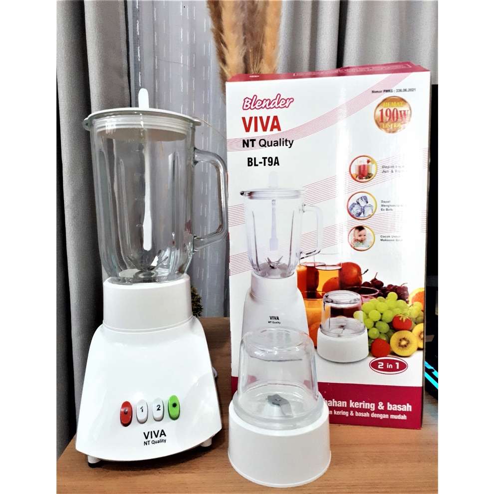 Jual [ghm317] Blender Merk Viva National Blender Jus Kaca 6 Mata Pisau New Shopee Indonesia