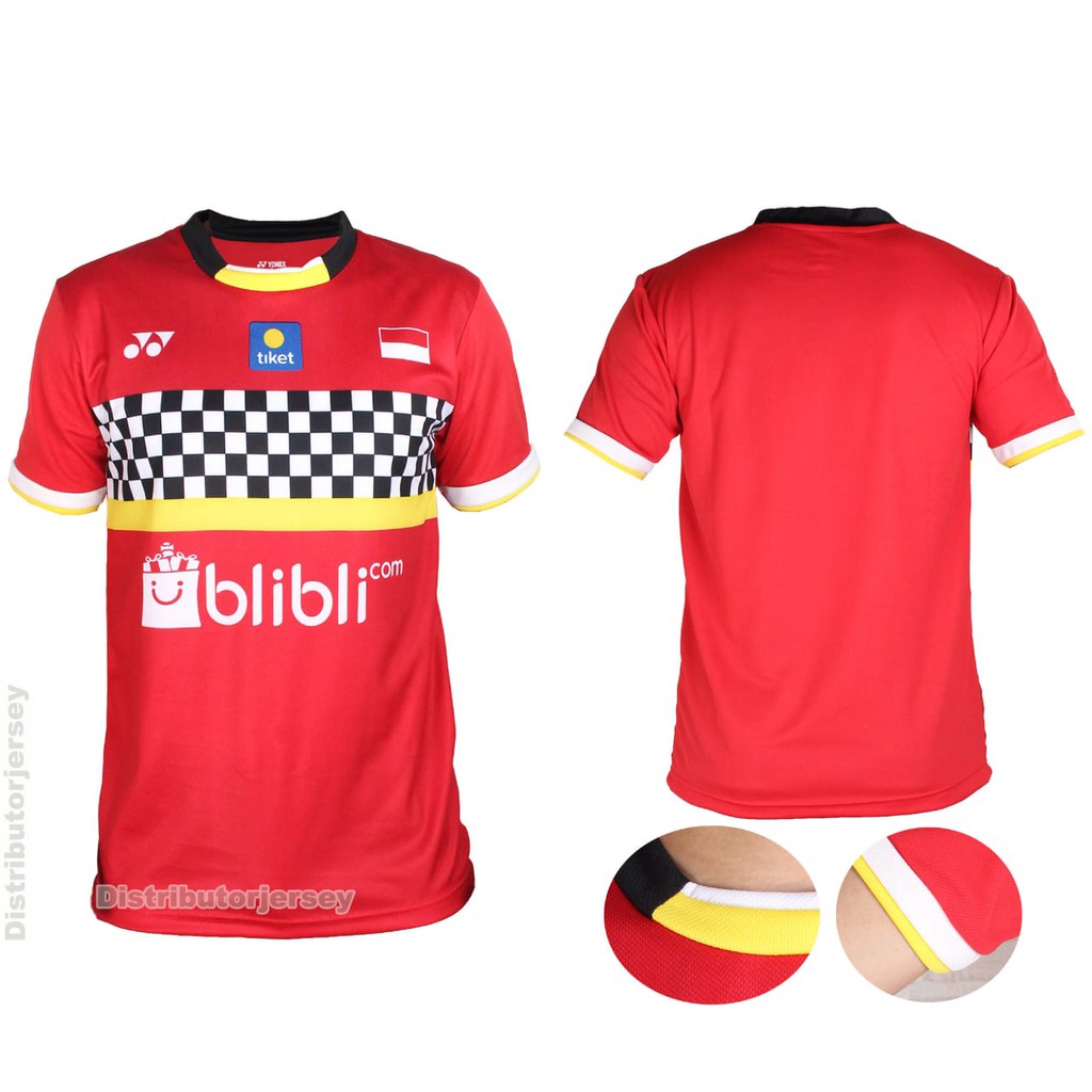 Baju BADMINTON / BULUTANGKIS Yonex Y.151 Merah Shopee