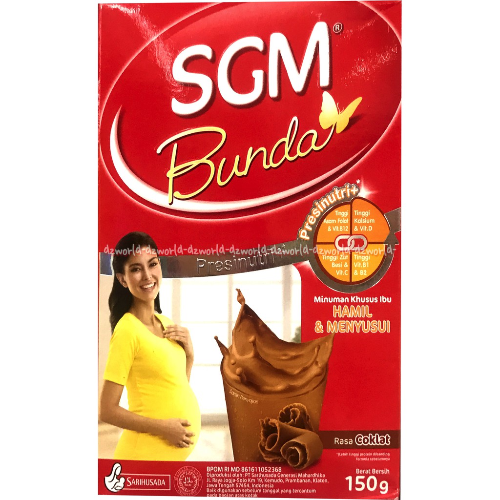 Jual Sgm Bunda Susu Hamil & Menyusui Rasa Coklat Jeruk Susu Bubuk Hamil 150Gr | Shopee Indonesia