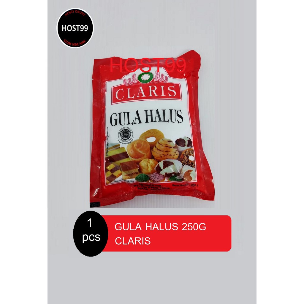 GULA HALUS TEPUNG GULA BUBUK CLARIS 250GR Shopee Indonesia
