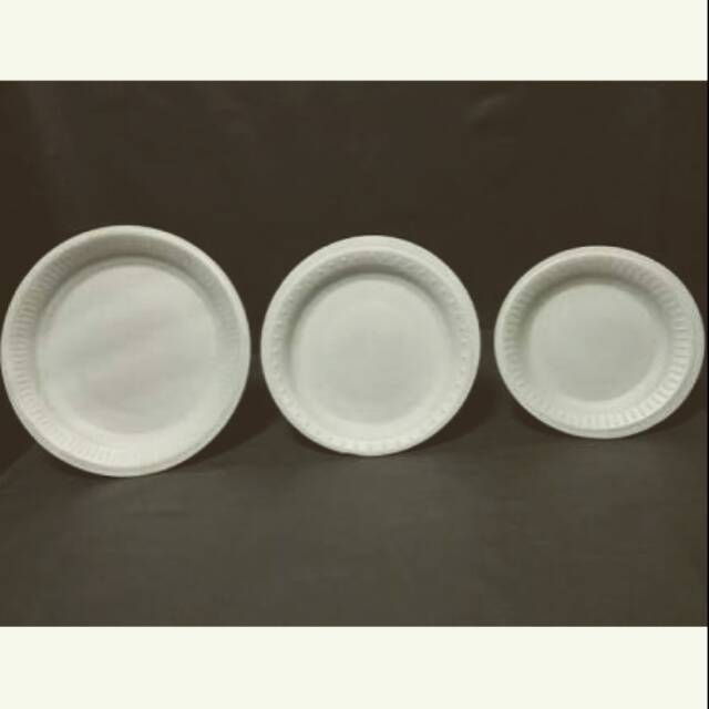 Jual Piring Styrofoam Sedang "KCS" Size 7,5 Inch (19Cm) Shopee Indonesia