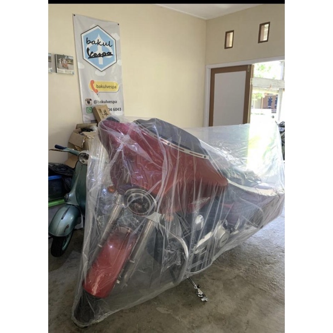Jual Cover motor transparan motor gede moge harley LIMITED Indonesia