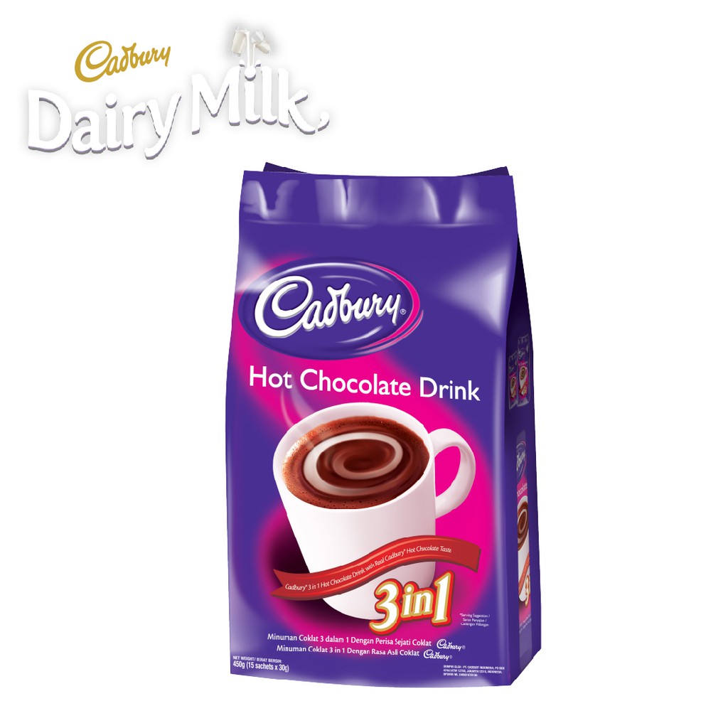 Jual Cadbury Hot Chocolate Minuman Cokelat [Isi 15 Sachet X 30 Gr] | Shopee Indonesia