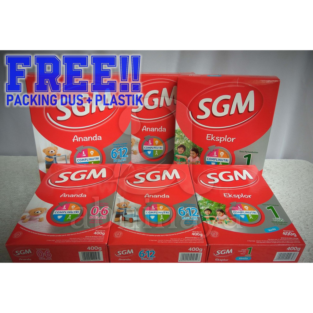 SGM Eksplor 1PLUS 900gr (Free PACKING KARDUS + PLASTIK