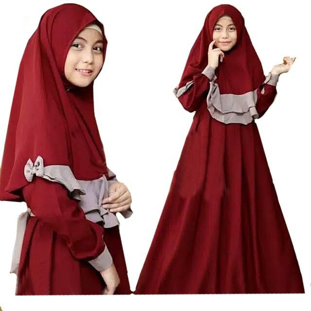 Gamis Anak Perempuan Cantik Selma Dan Pakaian Muslim Anak Usia 7 Sampai