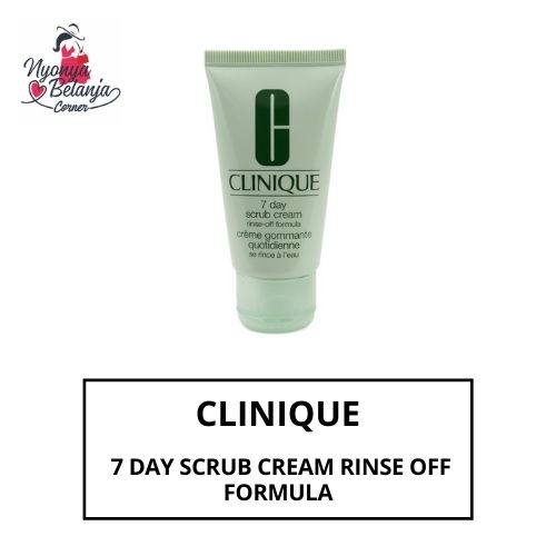 Jual (Bpom) Clinique 7 Day Scrub Cream Rinse Off Formula Travel Size 30Ml No Box Indonesia|Shopee Indonesia