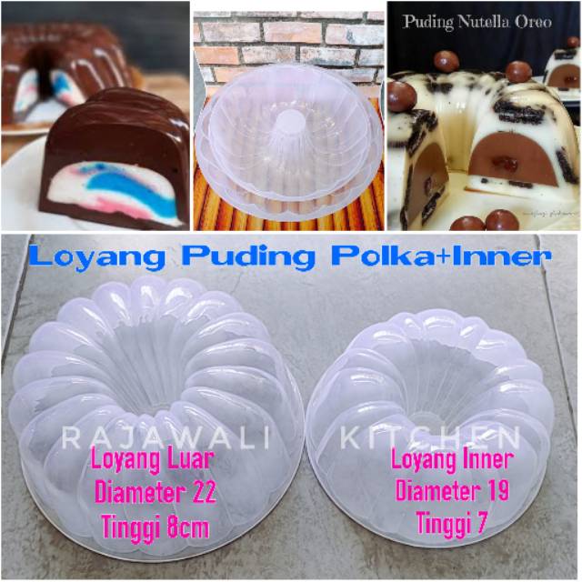 Loyang Puding Polkadot Polka plus Inner Shopee Indonesia