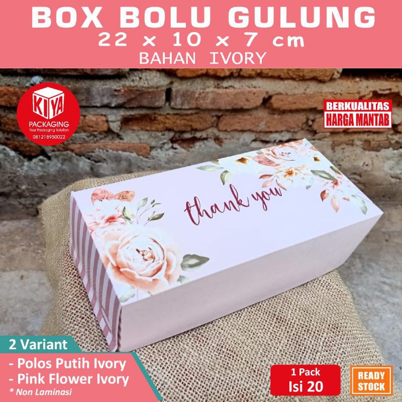 box kue 22x10x7 bolu gulung box bomboloni Shopee Indonesia