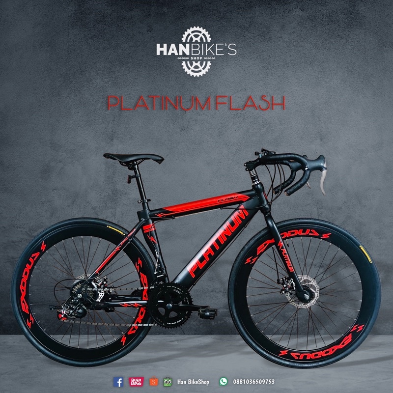 Jual Sepeda Balap Roadbike Platinum 700X32C | Shopee Indonesia