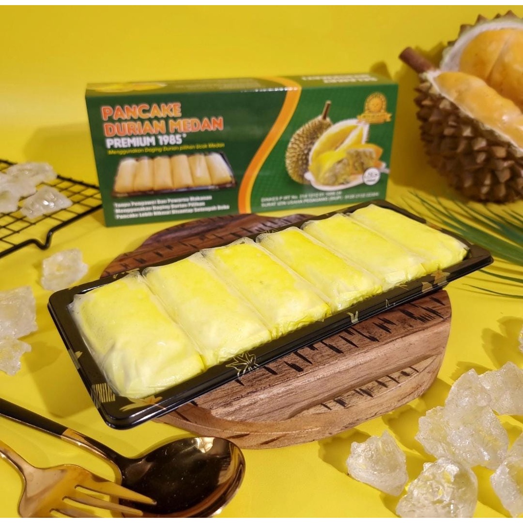 Jual Pancake Durian Ucok Medan Premium 1985 Asli Daging Durian Medan