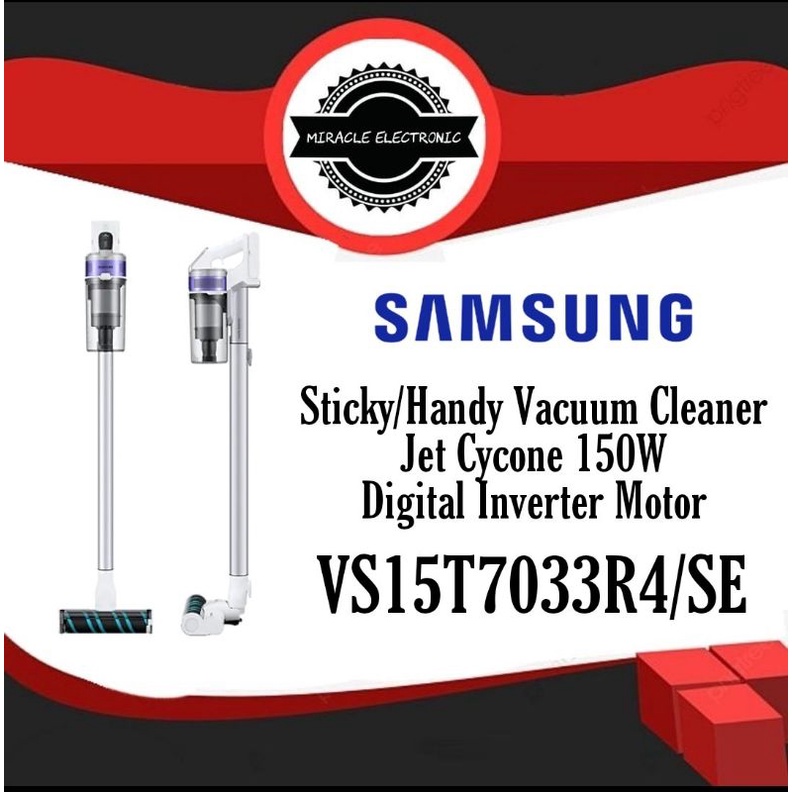 Jual SAMSUNG VS15T7033R4/SE Sticky Vacuum Cleaner Jet 70 Digital Inverter Shopee Indonesia