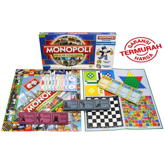 Jual Monopoli 5 In 1 - Mainan Monopoli Murah - Mainan Edukasi Anak - Mainan Keluarga - Ular Tangga | Shopee Indonesia