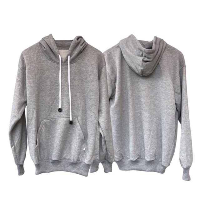 Mentahan Hoodie Polos Abu Abu MOCKUP FRESH