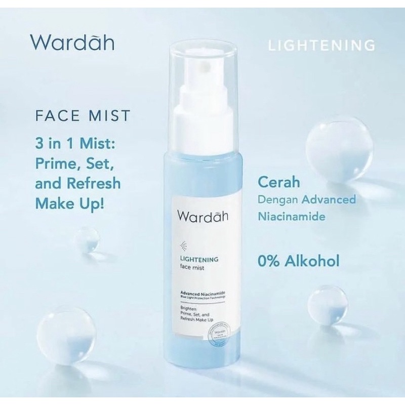 Jual Primer Wardah Lightening Face Mist 60 ml Shopee Indonesia
