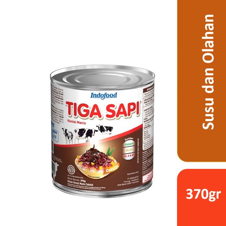 Jual Tiga Sapi Kental Manis Coklat Kaleng 370Gr | Shopee Indonesia