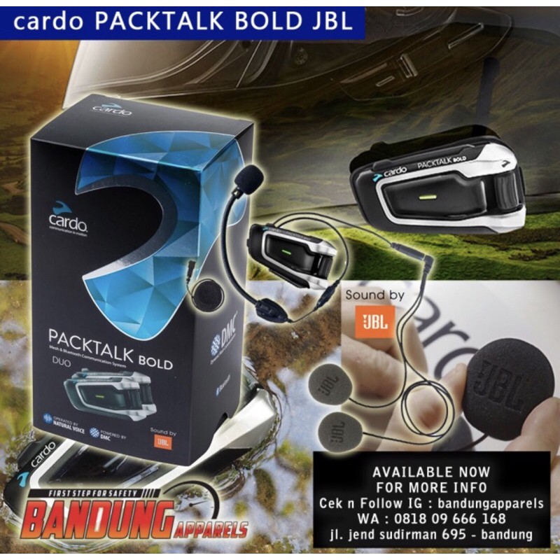 Jual Cardo Intercom Pack Talk Bold Jbl Series Bluetooth Single Loose Pack Indonesia|Shopee Indonesia