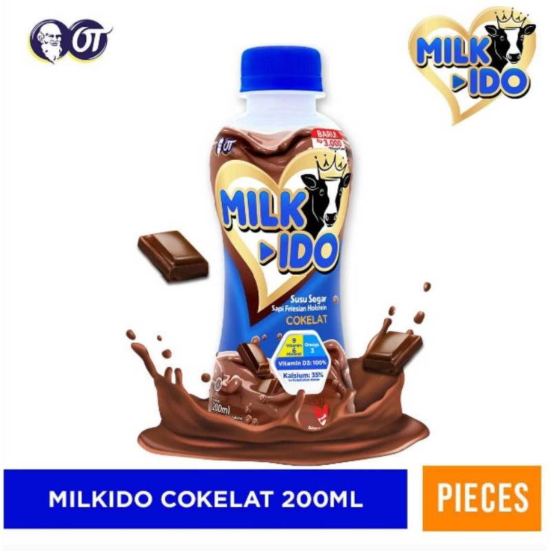 Jual Minuman Susu Milkido Coklat 200 Ml | Shopee Indonesia