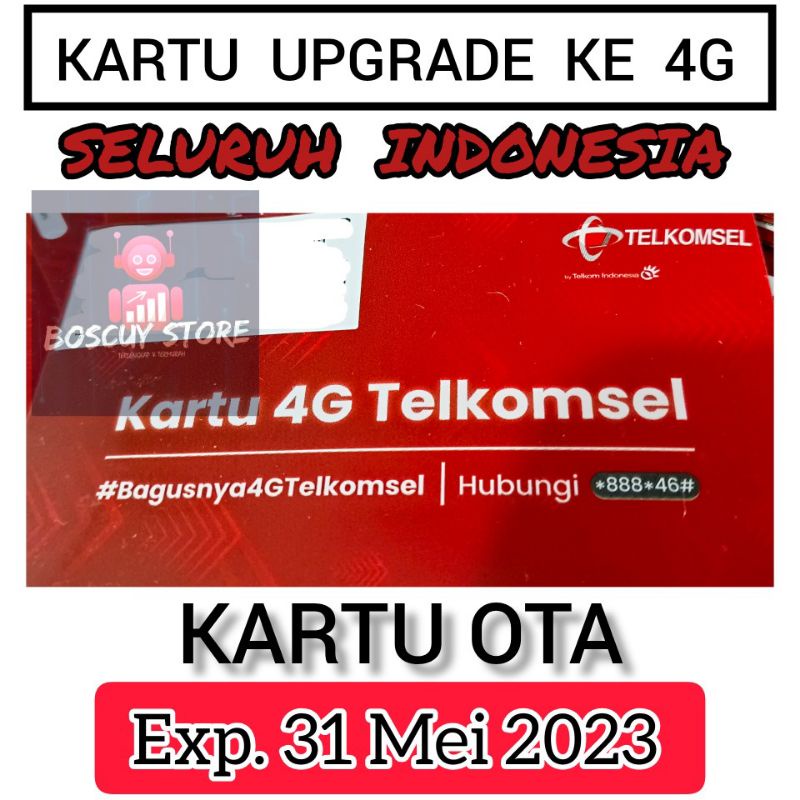 Jual Telkomsel kartu upgrade ke 4G Kartu OTA Tsel Shopee Indonesia