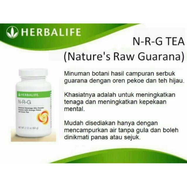 Fungsi Nrg Tea Dari Herbalife
