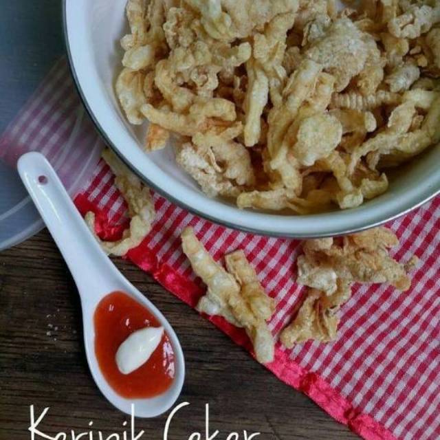 KERIPIK CEKER AYAM 100Gr PREMIUM DIET KETO ORIGINAL KRIPIK CAKAR GURIH