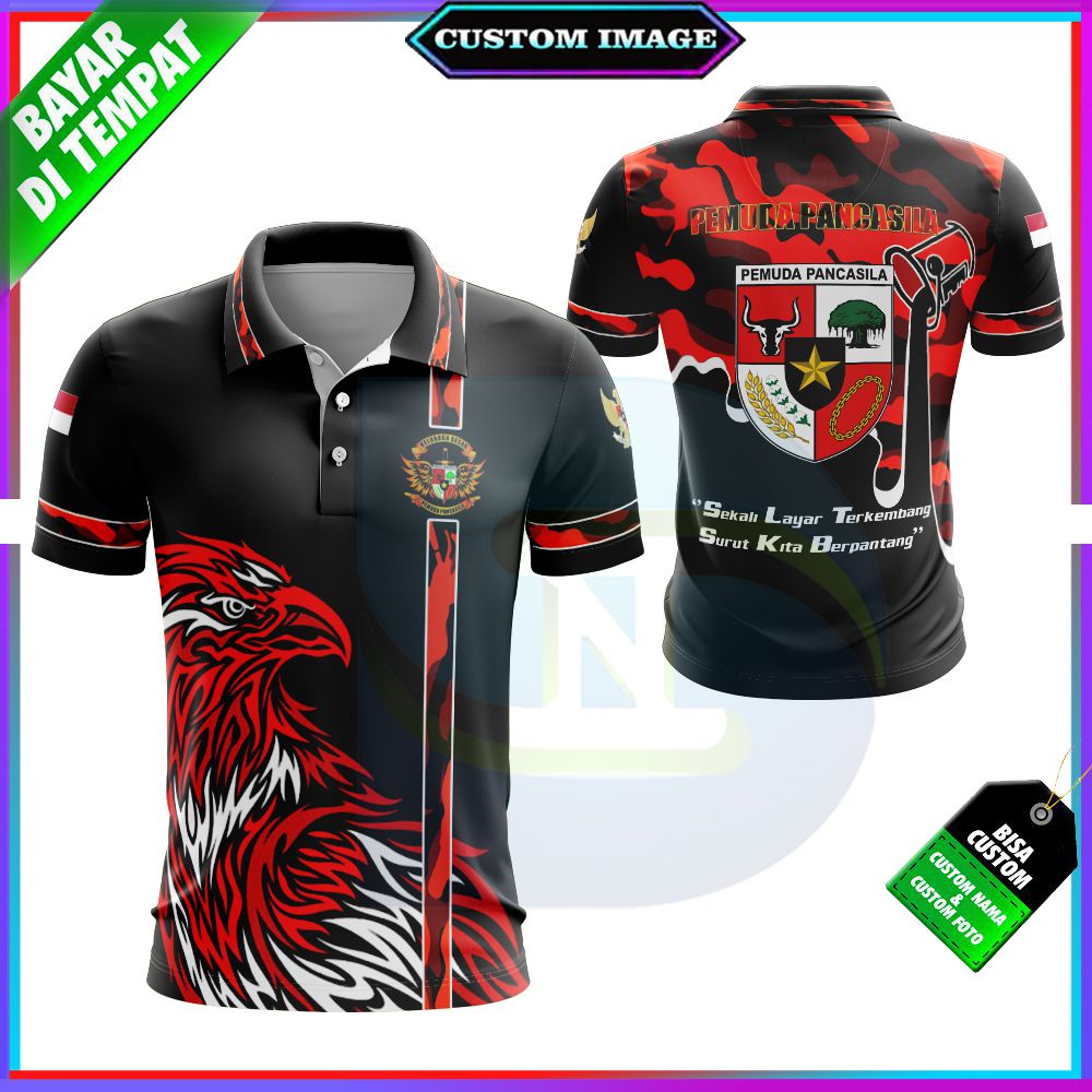 Jual Baju Kaos Wangki Polo Tshirt Gambar Pemuda Pancasila Fullprint