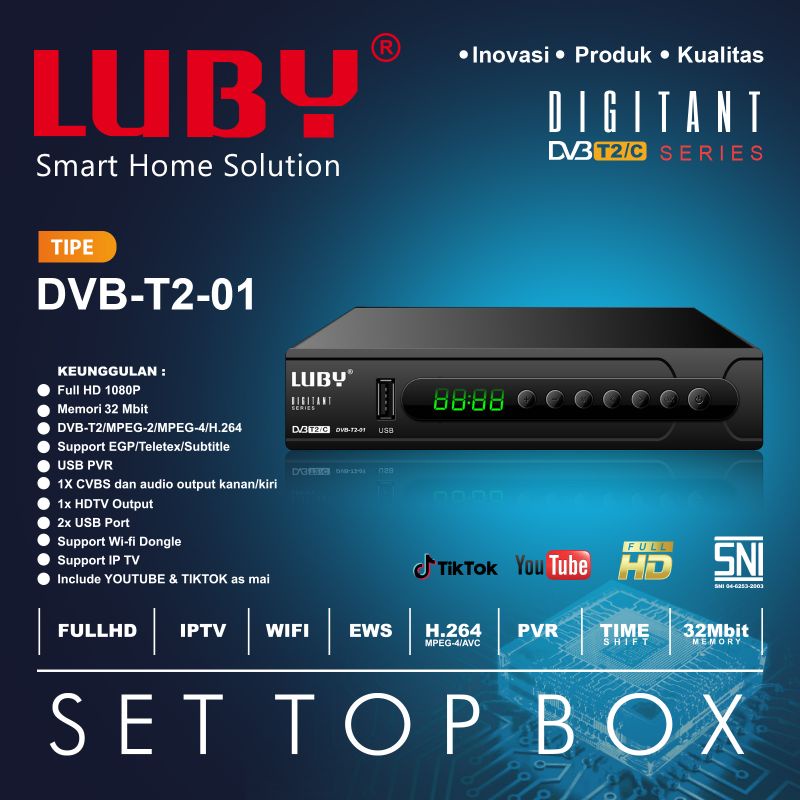 Jual Luby Set Top Box TV Digital Matrix DVB T2 02 / DVB T2 01