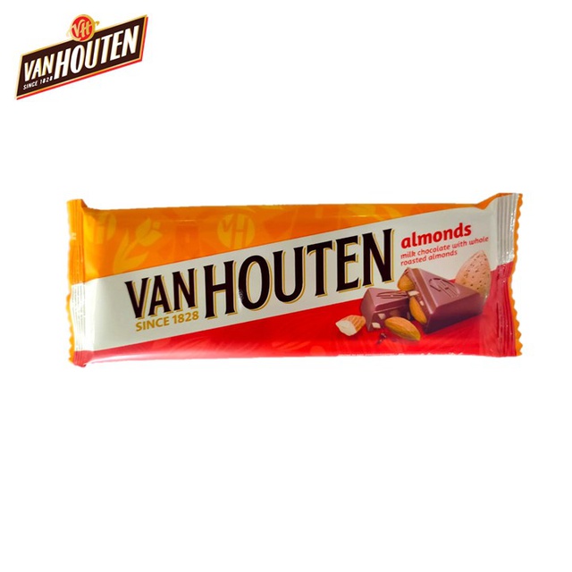 Jual Van Houten Chocolate Chunky Almond 55 Gr | Shopee Indonesia