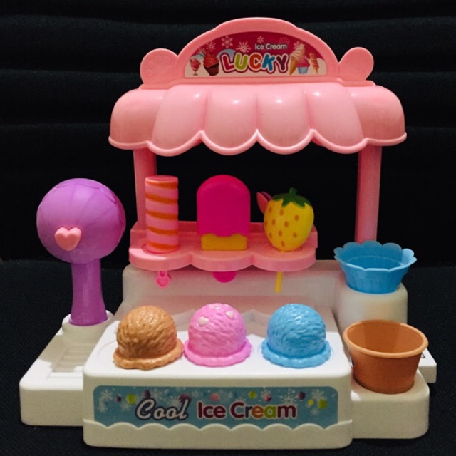 Jual Mainan Anak Perempuan Ice Cream Store Set | Shopee Indonesia