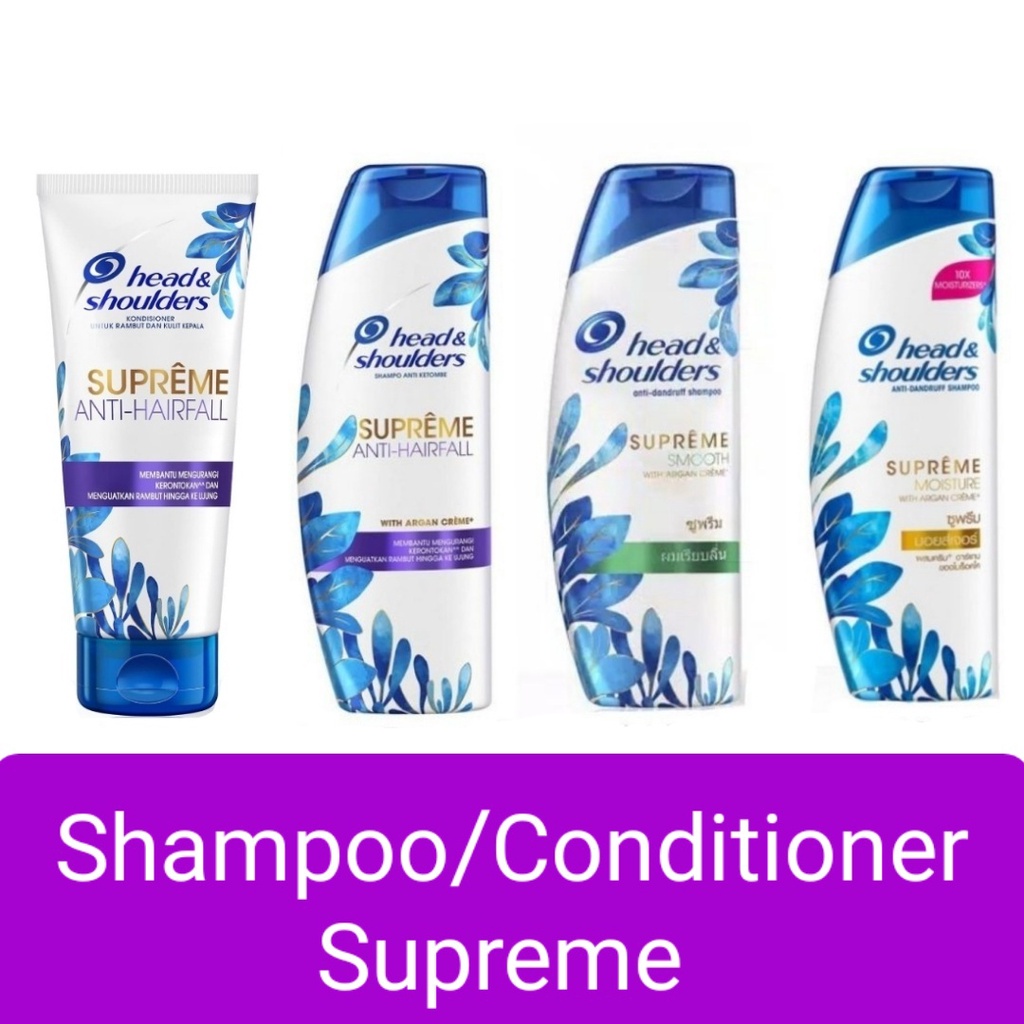 Jual Head & Shoulder Shampoo / Conditioner Supreme Anti Hair Fall 135Ml / Moisture Anti-Dandruff 135Ml | Shopee Indonesia