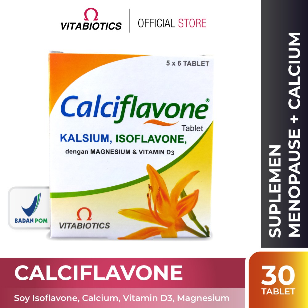Vitabiotics Calciflavone Suplemen Untuk Wanita Masa Menopause vitamin