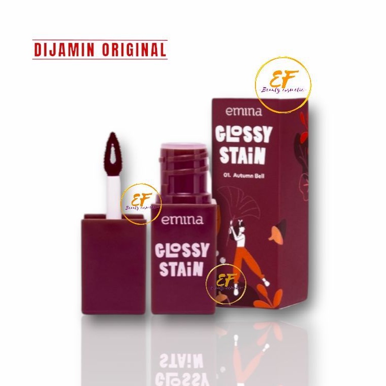 Jual EMINA Glossy Stain 3gr (Lip Tint)100 ORIGINAL Shopee Indonesia