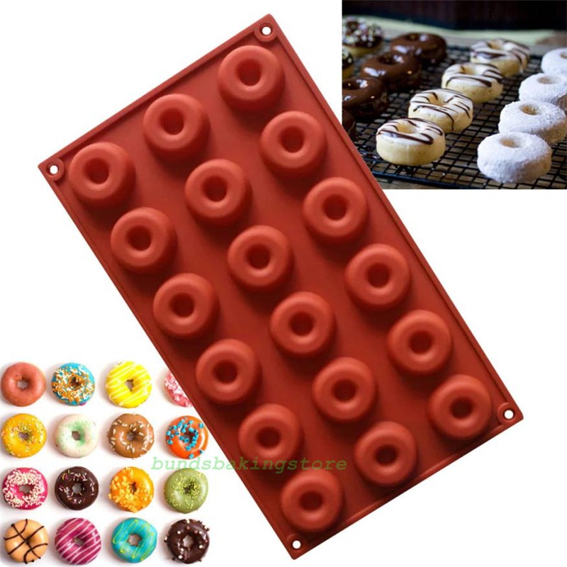 Cetakan Silikon kue donat / cetakan kue / cetakan coklat / cetakan