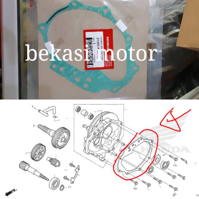 Jual packing gasket gearbox rasio honda beat f1 beat karbu beat pop