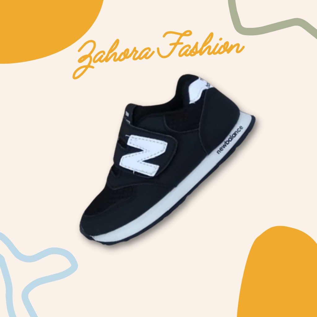 Sepatu Anak Laki Laki Perempuan Hitam Putih Usia 1 7 Tahun Sepatu