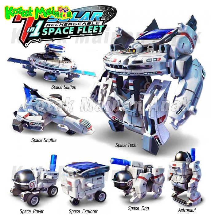 Jual Mainan Edukasi Anak 6 In 1 Solar Robot Space Fleet Robotik Education Indonesia|Shopee Indonesia