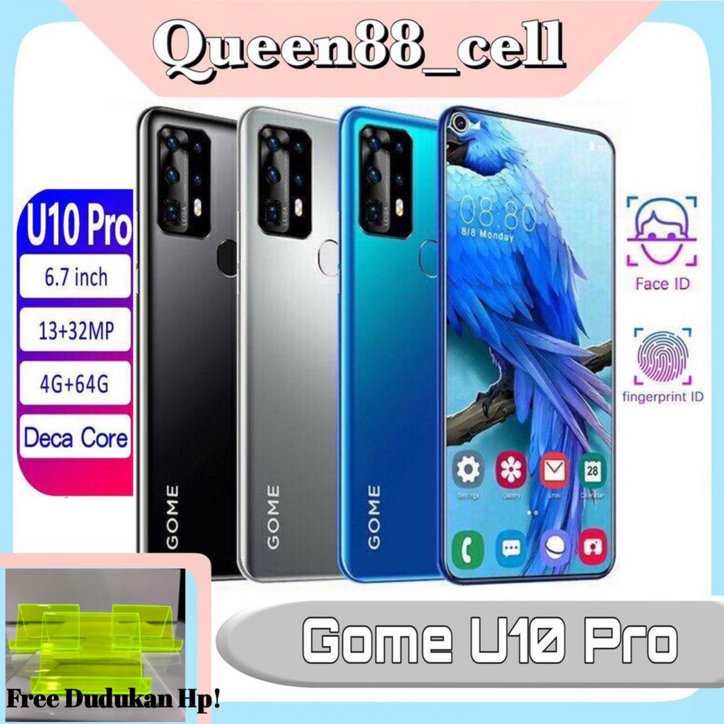 HP Android Gome U10 Pro RAM 4GB & ROM 64GB Jaringan 4G