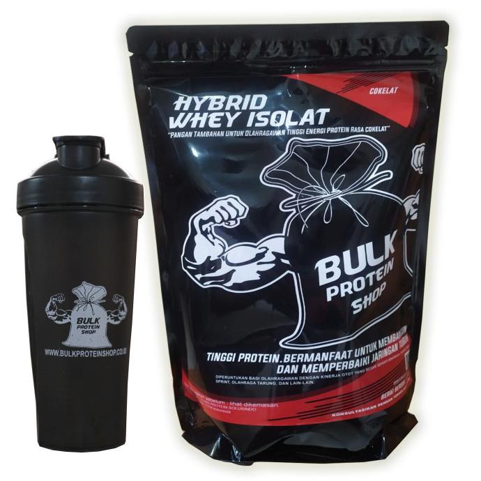 Jual Susu Protein Hybrid Whey Isolate 2Lbs (Halal & Bpom) Bulk Protein Shop Sinawapuak | Shopee Indonesia