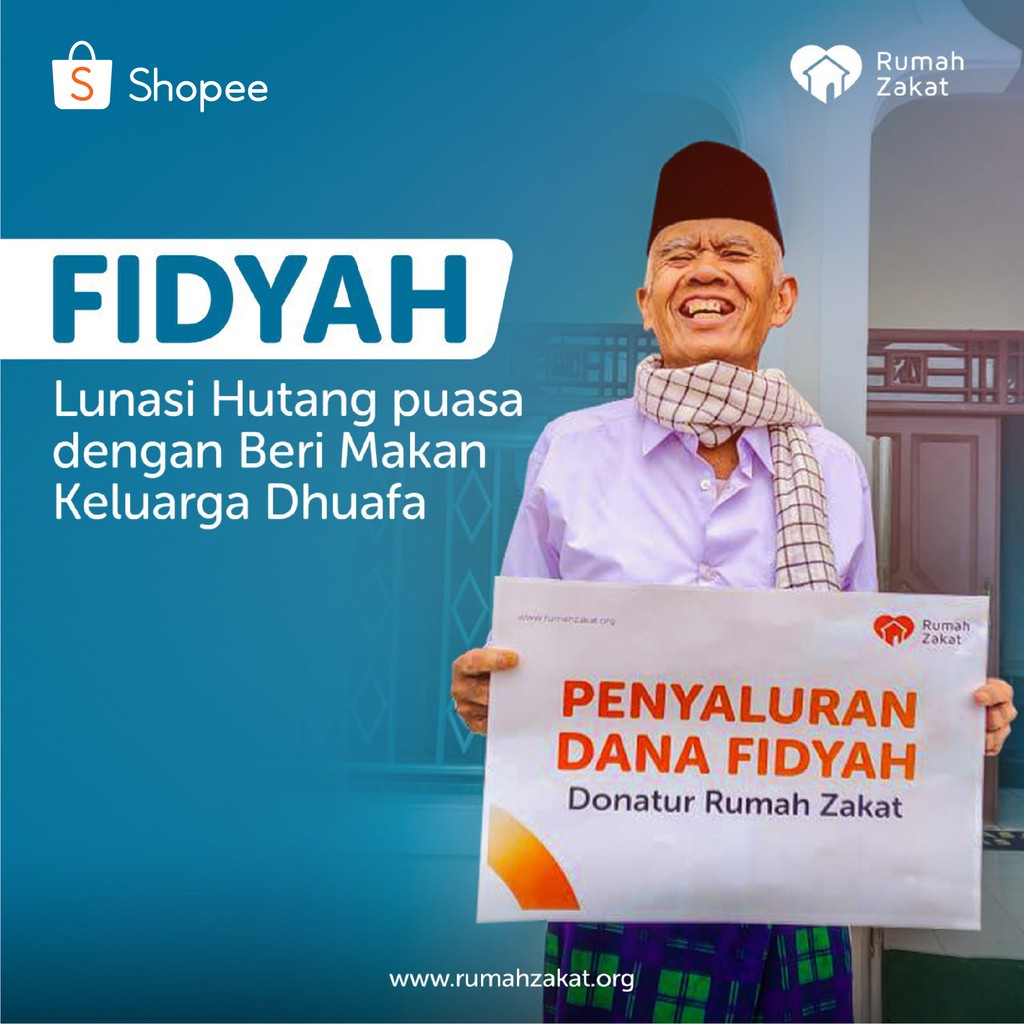 Rumah Zakat Bayar Fidyah (Utang Puasa) Shopee Indonesia