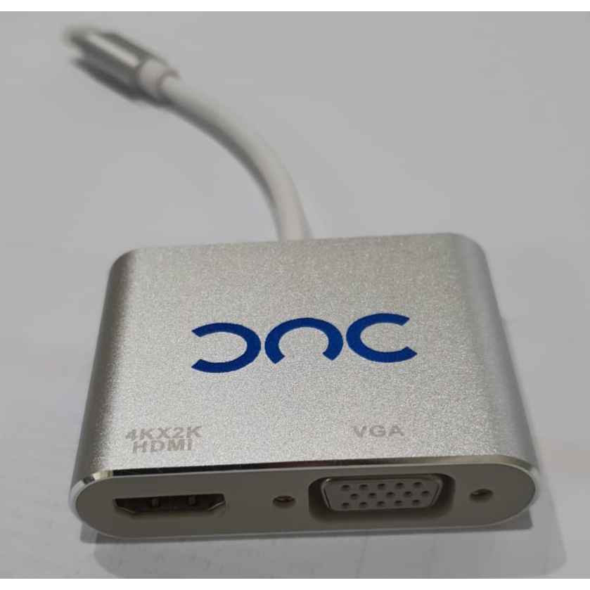 Jual Converter DAC USB Type C to VGA + HDMI 4K Shopee Indonesia