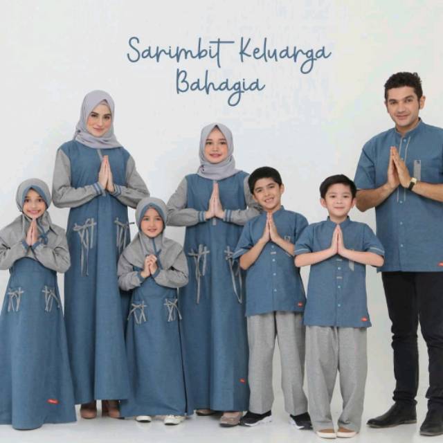 BAJU COUPLE KELUARGA MUSLIM LEBARAN 2020 TERBARU