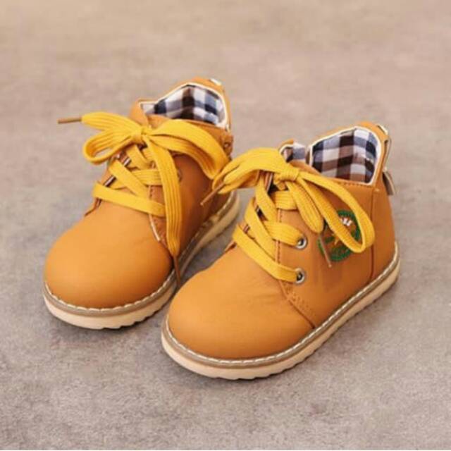 Code 281TV sepatu boots casual anak laki laki lelaki kuning yellow