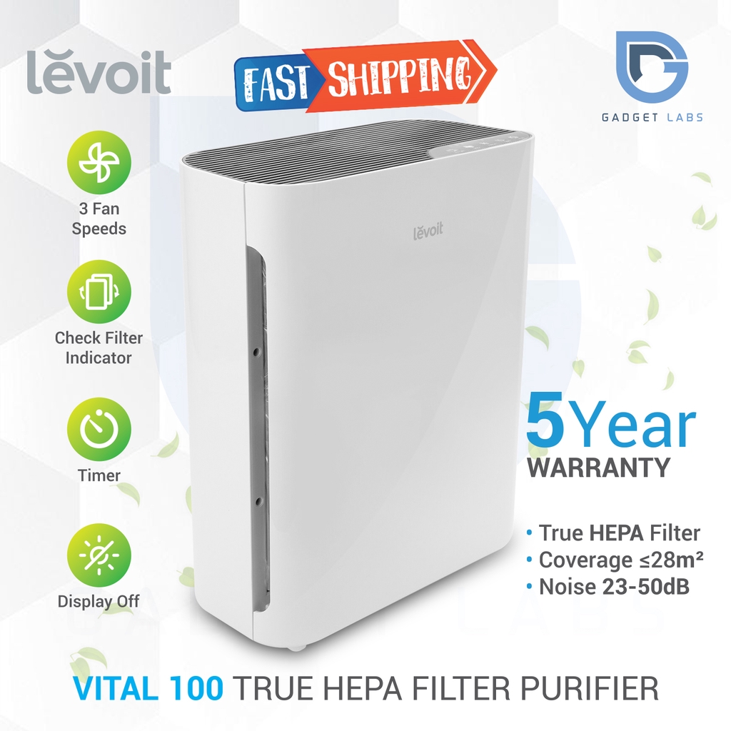 Levoit Vital 100 Air Purifier True HEPA Filter H13 Pembersih Udara