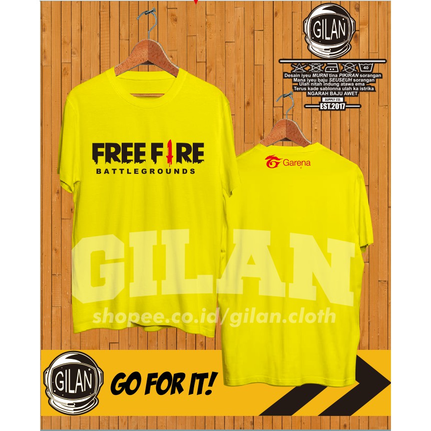 Baju Frontal Gaming Free Fire Free Fire Game 2020