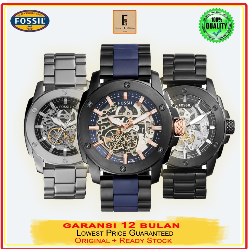 Jam Tangan Pria Otomatis Fossil Modern Machine Automatic