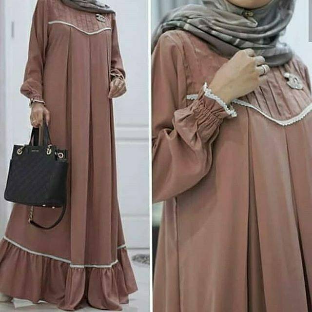 Jual Maxi Channel Warna : Coklat, Maroon, Hijau, Abu | Shopee Indonesia