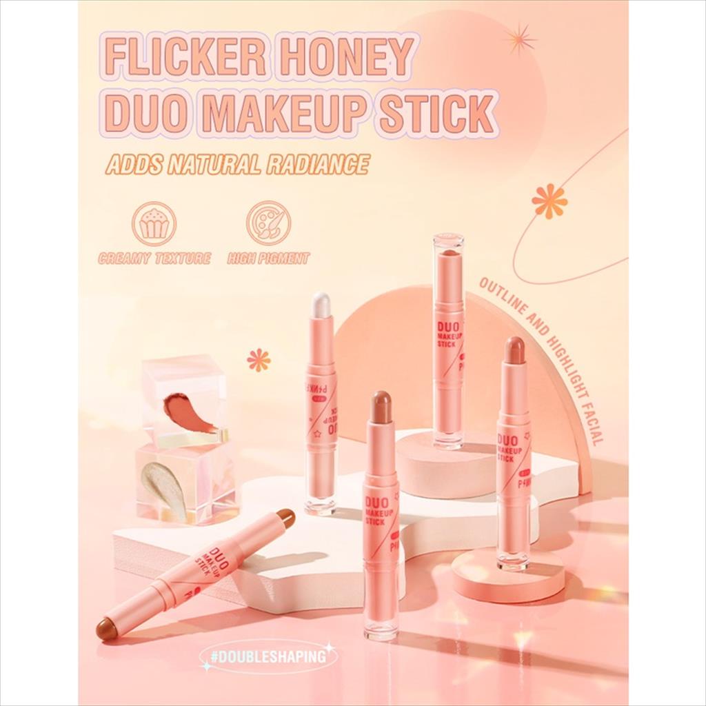 Jual PinkFlash F21 Duo Makeup Stick (Blush And Highlighter) Indonesia