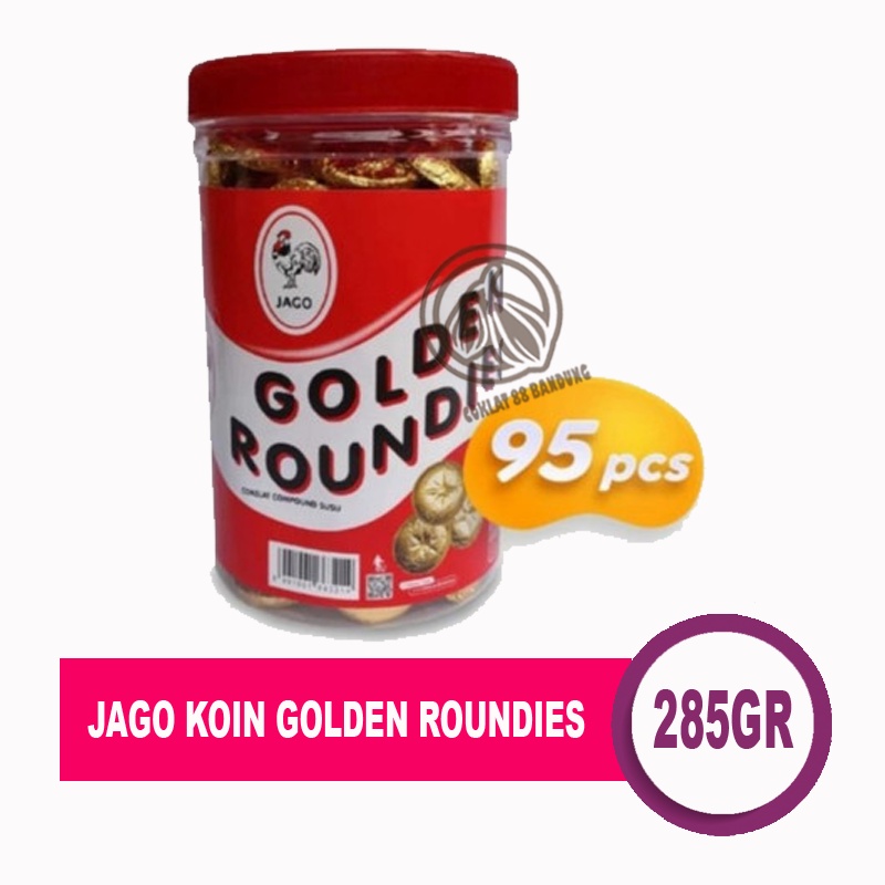 Jual Golden Roundies 285 Gr Jar, Coklat Koin Jago Roundies 285 Gram, Coin Milk Cokelat | Shopee Indonesia