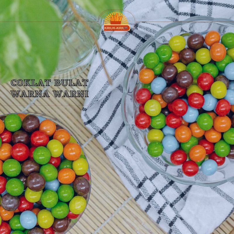 Jual Coklat Bulat Warna Warni Manis Dan Lezat Cemilan Enak Coklat Warna Warni Lagie Biskuit | Shopee Indonesia